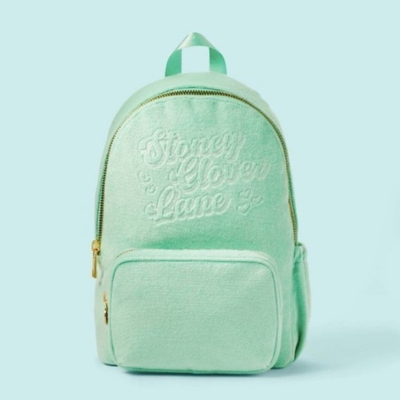 Stoney Clover Lane X Target Mint Green Terry Cloth Backpack NWT main image 10